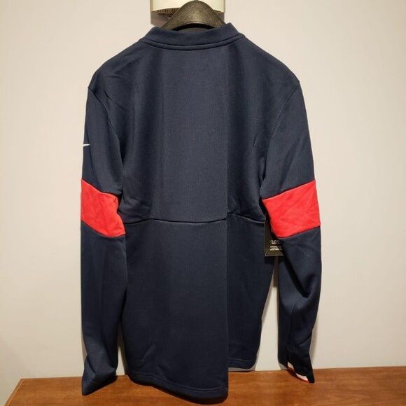 Nike NFL New England Patriots Therma Half Zip Jacket Men's M AO3168-419 - Picture 3 of 7
